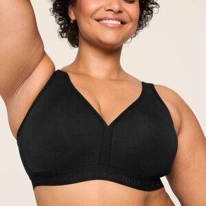 Cacique Cotton Lightly Lined No-Wire Bra Size 44DDD